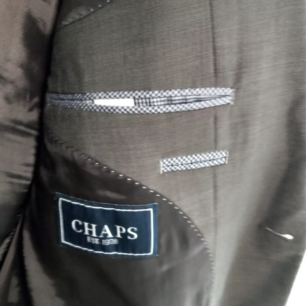 Chaps Ralph Lauren Men's Taupe Brown Suit